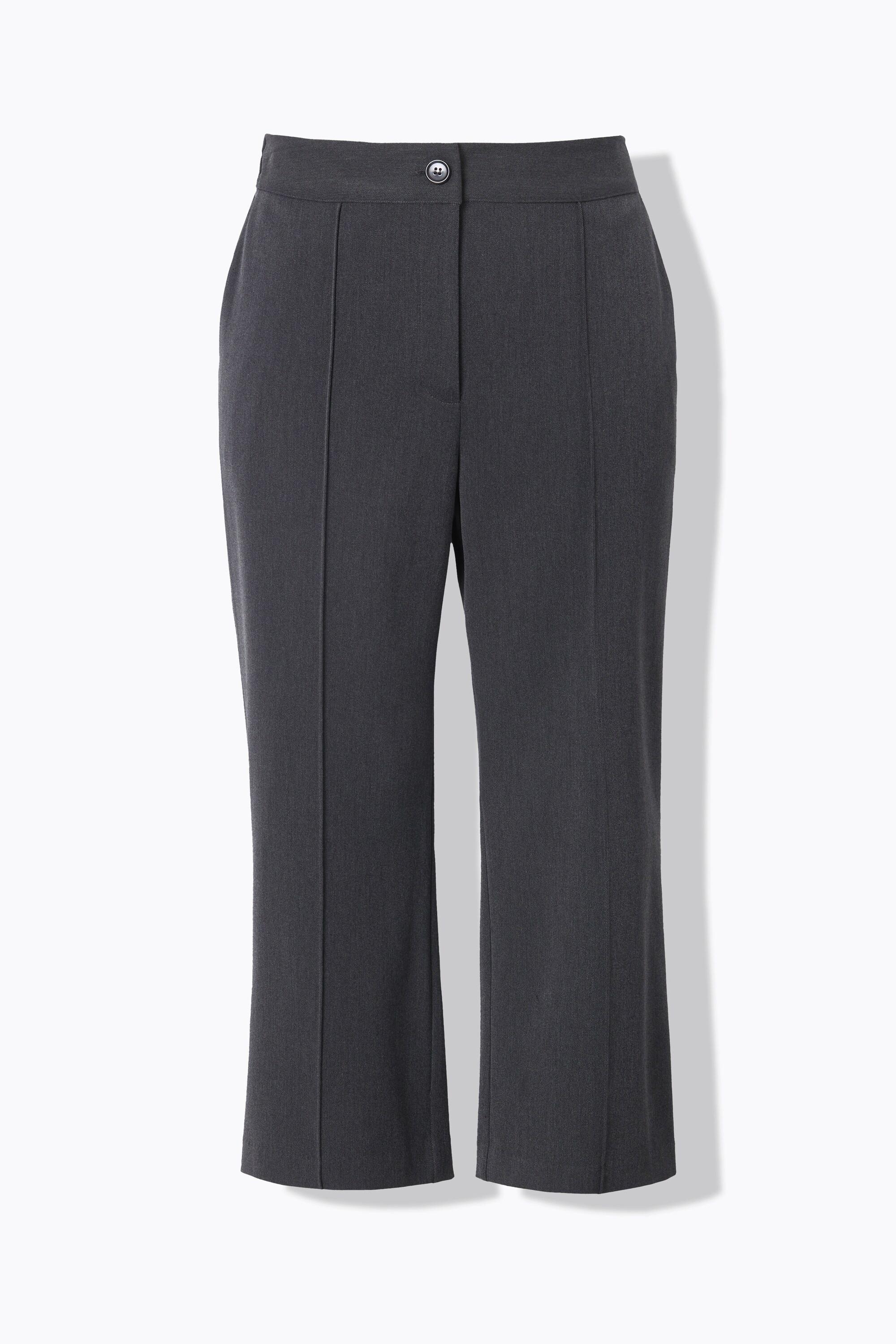 Ulla Popken Culottes Gamba Larga Vita Elastica Viscosa Stretch  