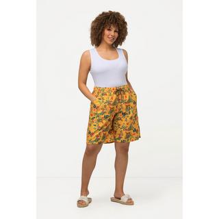 Ulla Popken  Hybrid-Shorts, Tropical, Mikrofaser 