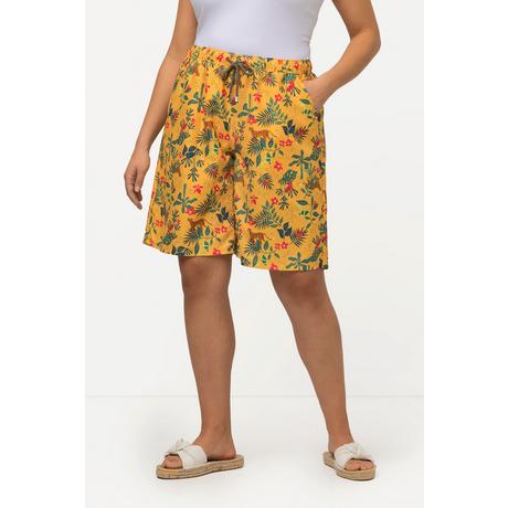 Ulla Popken  Hybrid-Shorts, Tropical, Mikrofaser 