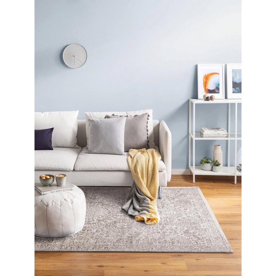 Benuta Tapis tissé à plat Tosca Gris  