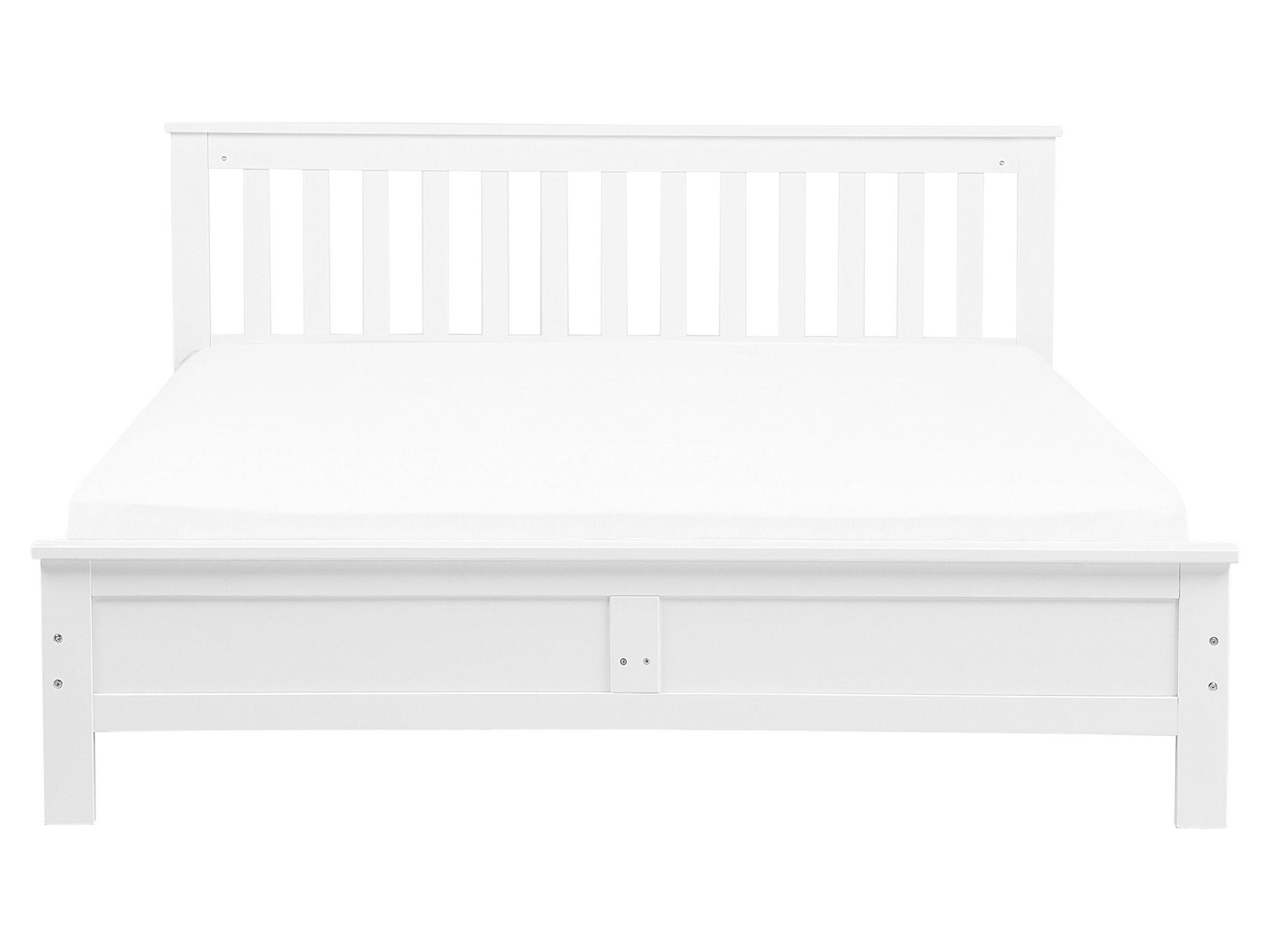 Beliani Bett mit Lattenrost aus Kiefernholz Klassisch MAYENNE  