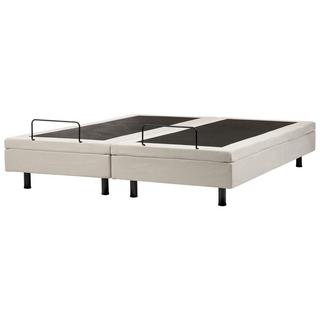 Beliani Lit réglable sans tête de lit en Tissu Moderne DUKE II  