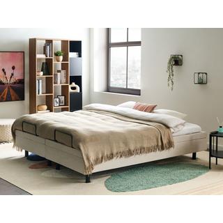 Beliani Lit réglable sans tête de lit en Tissu Moderne DUKE II  