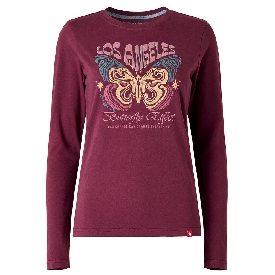Joe Browns Langarm-T-Shirt mit Schmetterlings-Print  