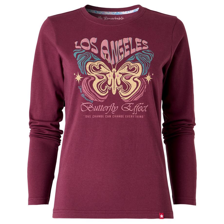 Joe Browns Langarm-T-Shirt mit Schmetterlings-Print  