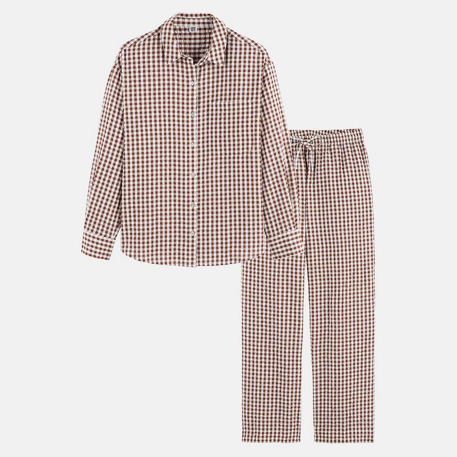 La Redoute Collections Pyjama en vichy seersucker  
