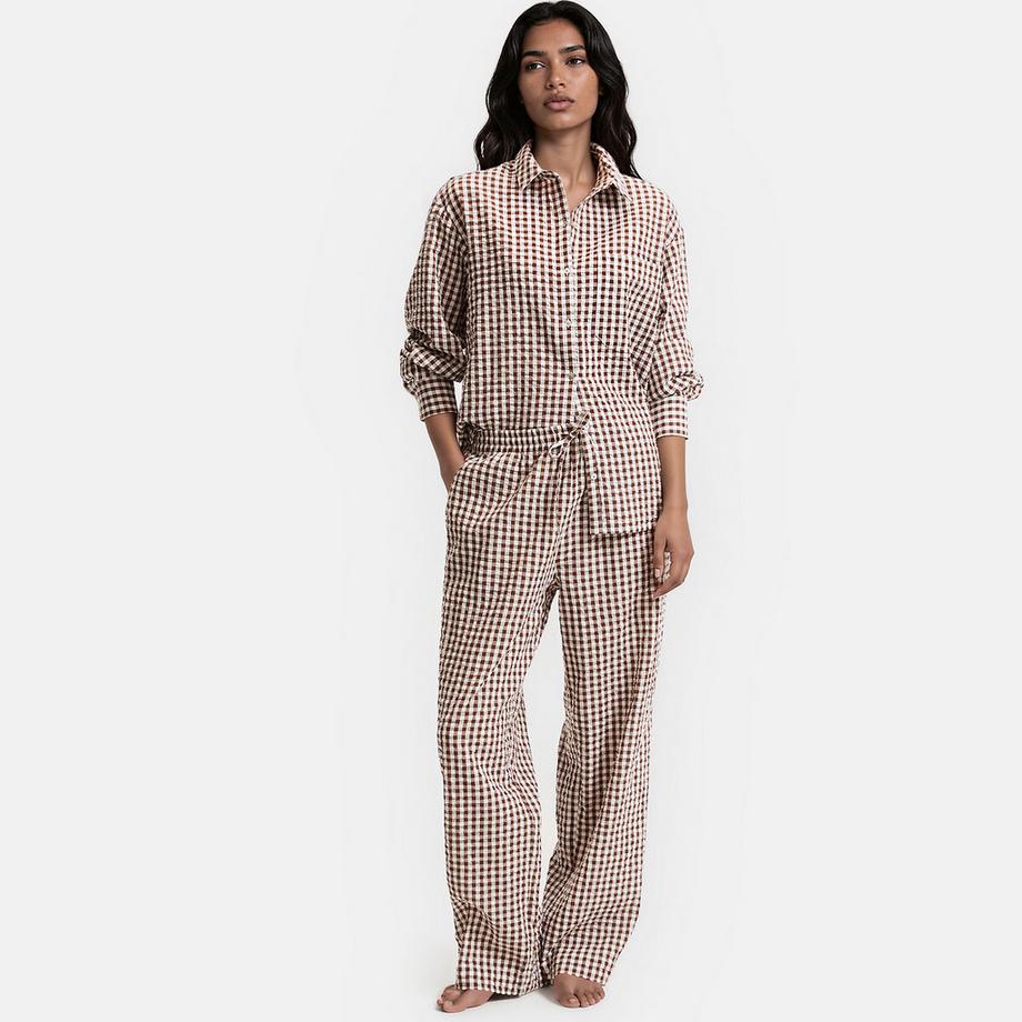 Pyjama en vichy seersucker