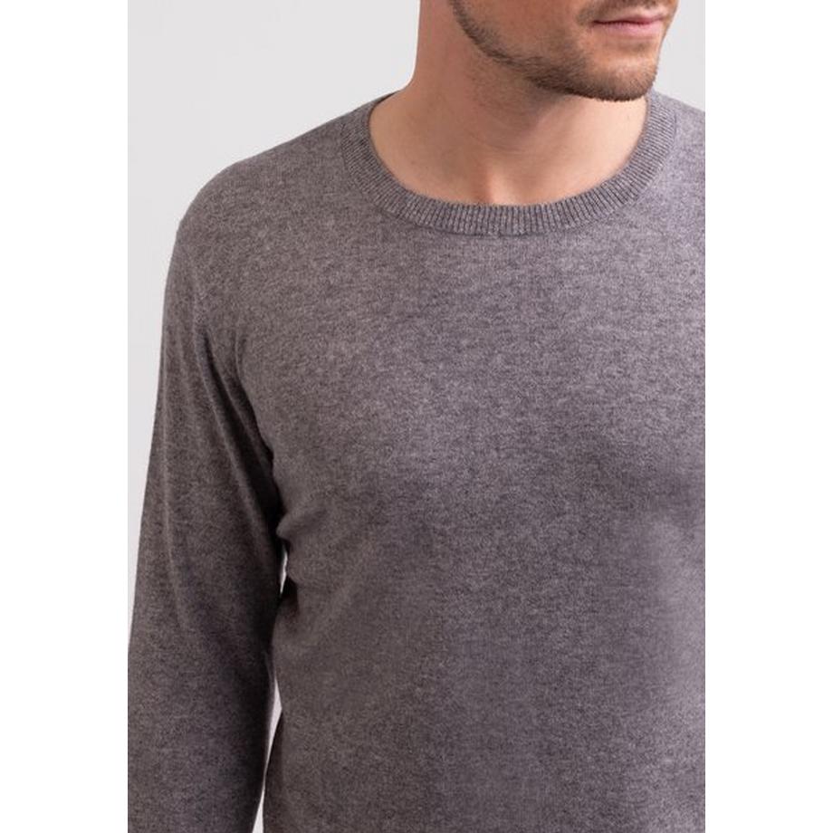 CASH-MERE.CH Recycelter Kaschmir Rundhals Pullover  