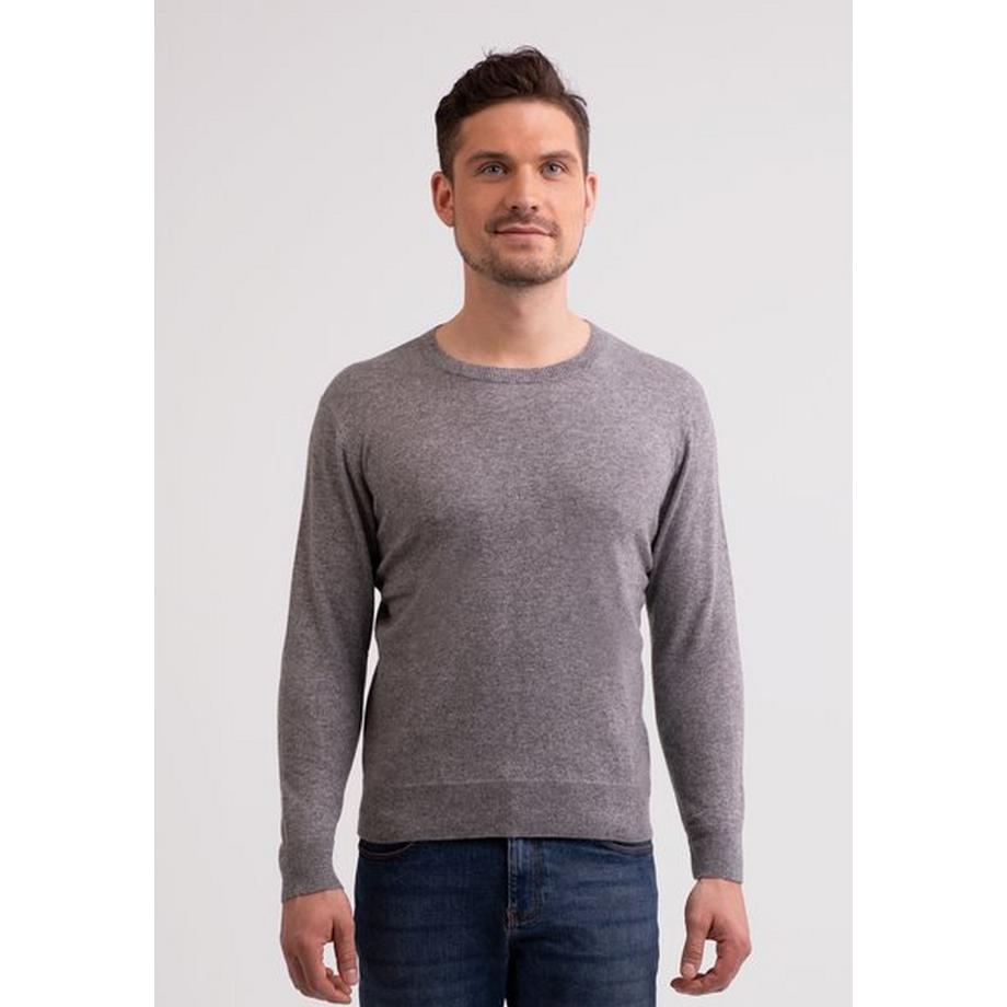 CASH-MERE.CH Recycelter Kaschmir Rundhals Pullover  