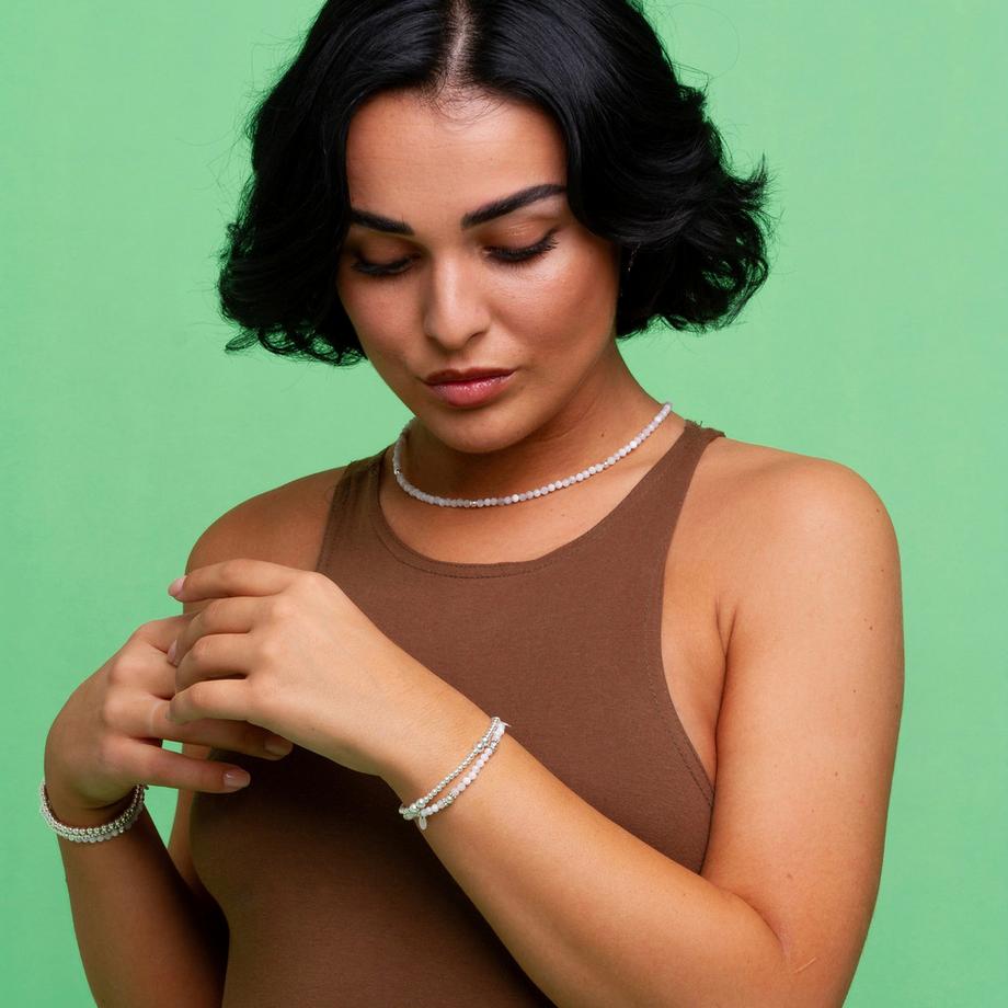 Balibay  Jumuna Armbänder vereint als Bundle mit Mondsteinen 