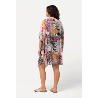 Ulla Popken Tunica Scollo V Perline Mezze Maniche  