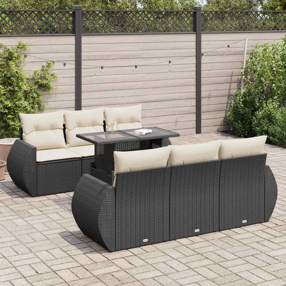 VidaXL Gartensofa set poly-rattan  