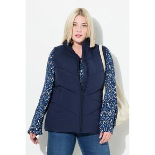 Ulla Popken  Gilet trapuntato e smanicato con colletto alto e tasche con cerniera 