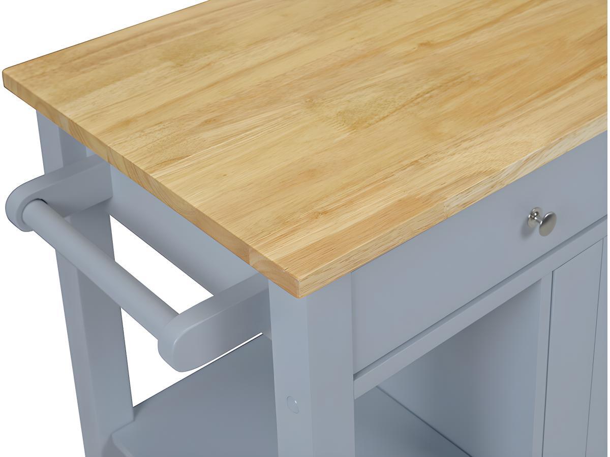 Vente-unique Küchenwagen Servierwagen Holz Haley  