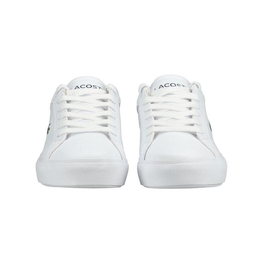 LACOSTE Sneaker blanche avec logo crocodile vert  