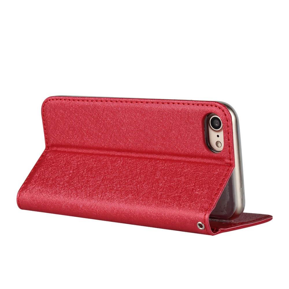 Cover-Discount  iPhone SE / 8 / 7 - Custodia Flip Silk Texture 