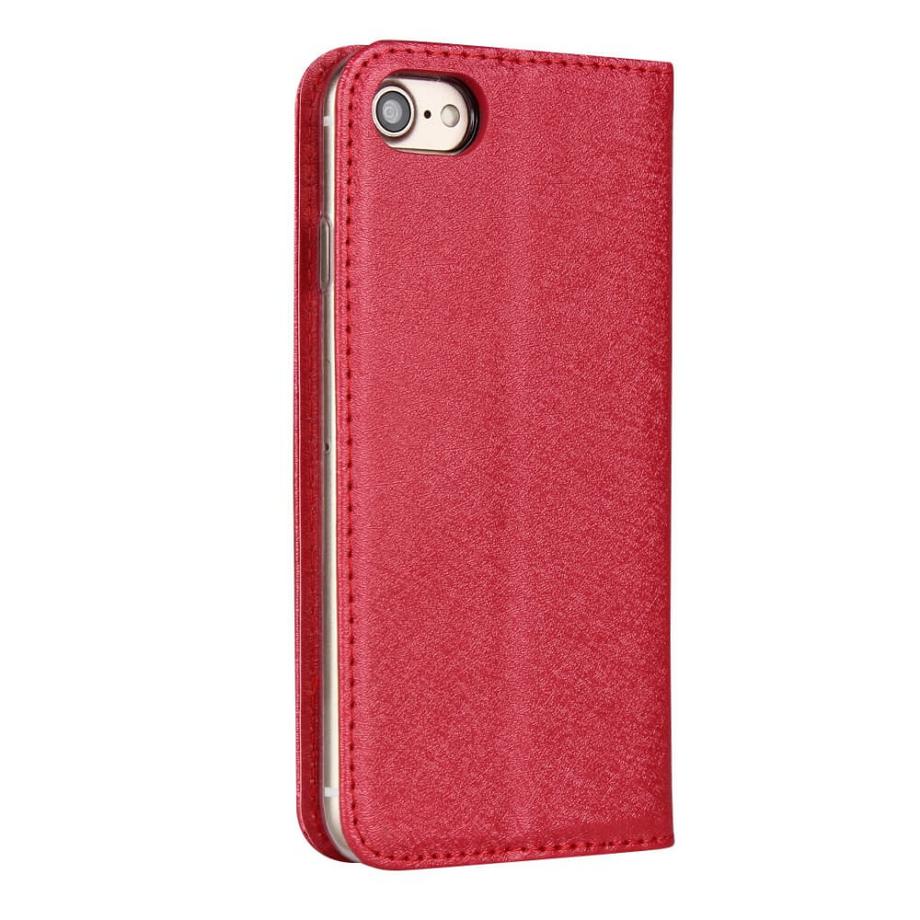 Cover-Discount  iPhone SE / 8 / 7 - Silk Texture Flip Case 