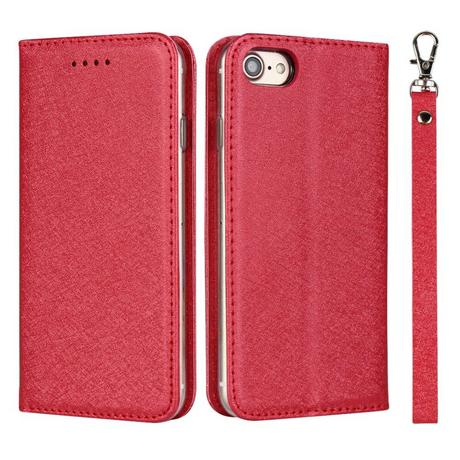 Cover-Discount  iPhone SE / 8 / 7 - Custodia Flip Silk Texture 