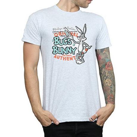 LOONEY TUNES Bugs Bunny Stampa Grafica T-Shirt Maniche Corte  