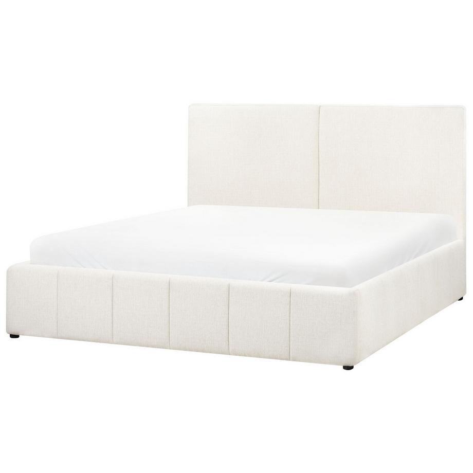 Beliani Bett mit Stauraum aus Stoff Modern CASTELNAVET  