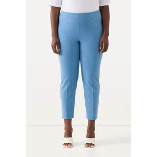 Ulla Popken  Pantalon 7/8, passepoil, taille élastique, jambe slim 