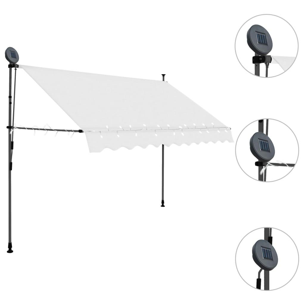 VidaXL Auvent rétractable tissu  
