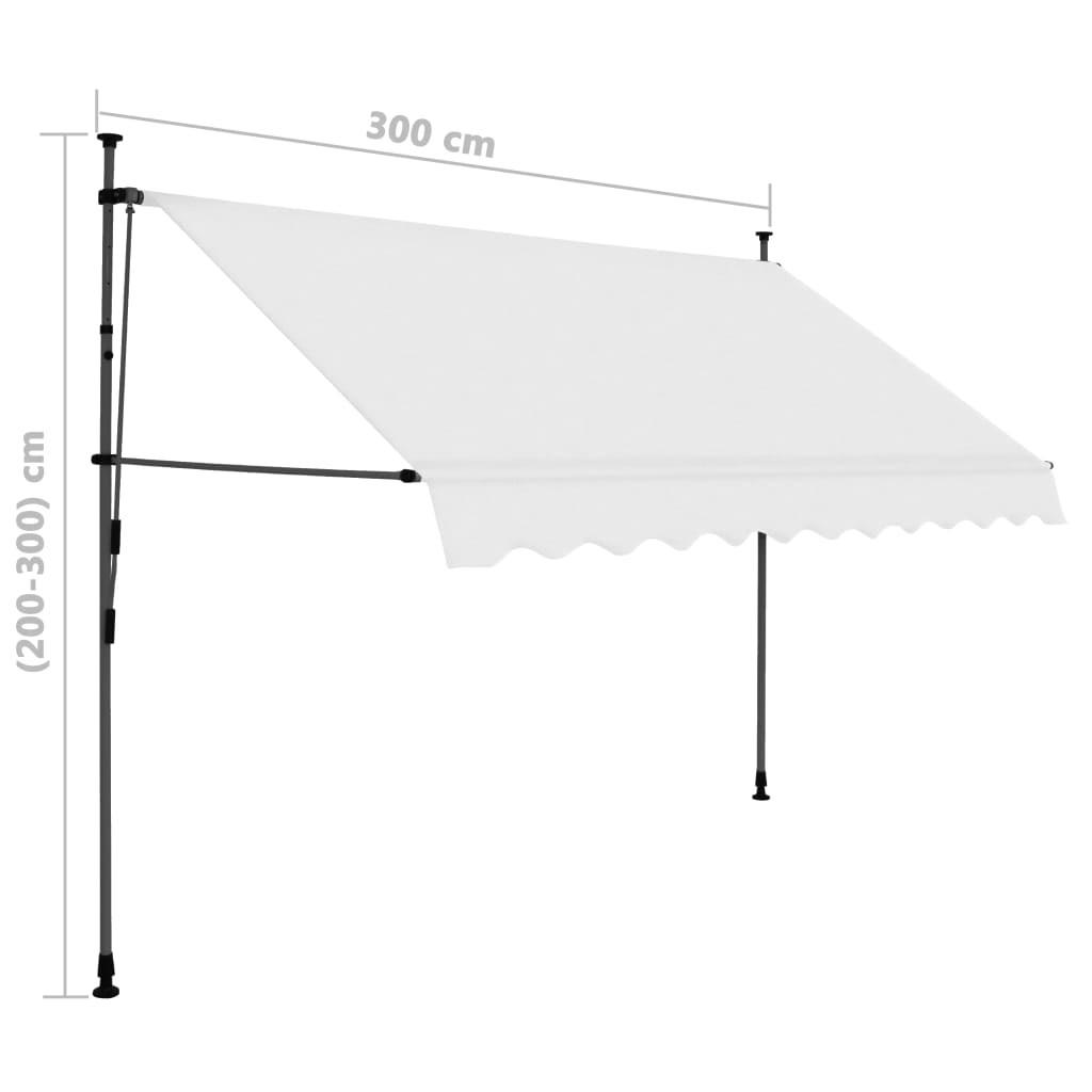 VidaXL Auvent rétractable tissu  