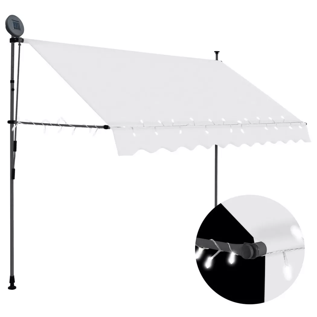 VidaXL - tenda da sole retrattile Tessuto, One Size, Light Beige