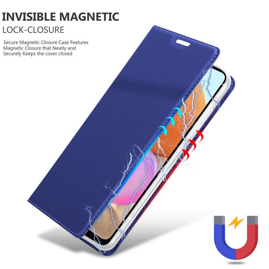 Cadorabo  Housse compatible avec Samsung Galaxy A32 4G - Coque de protection avec fermeture magnétique, fonction de support et compartiment pour carte 