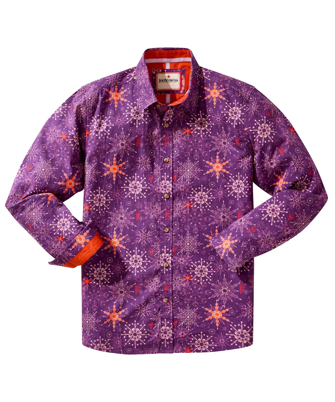 Joe Browns Hemd mit Schneeflockenmuster  