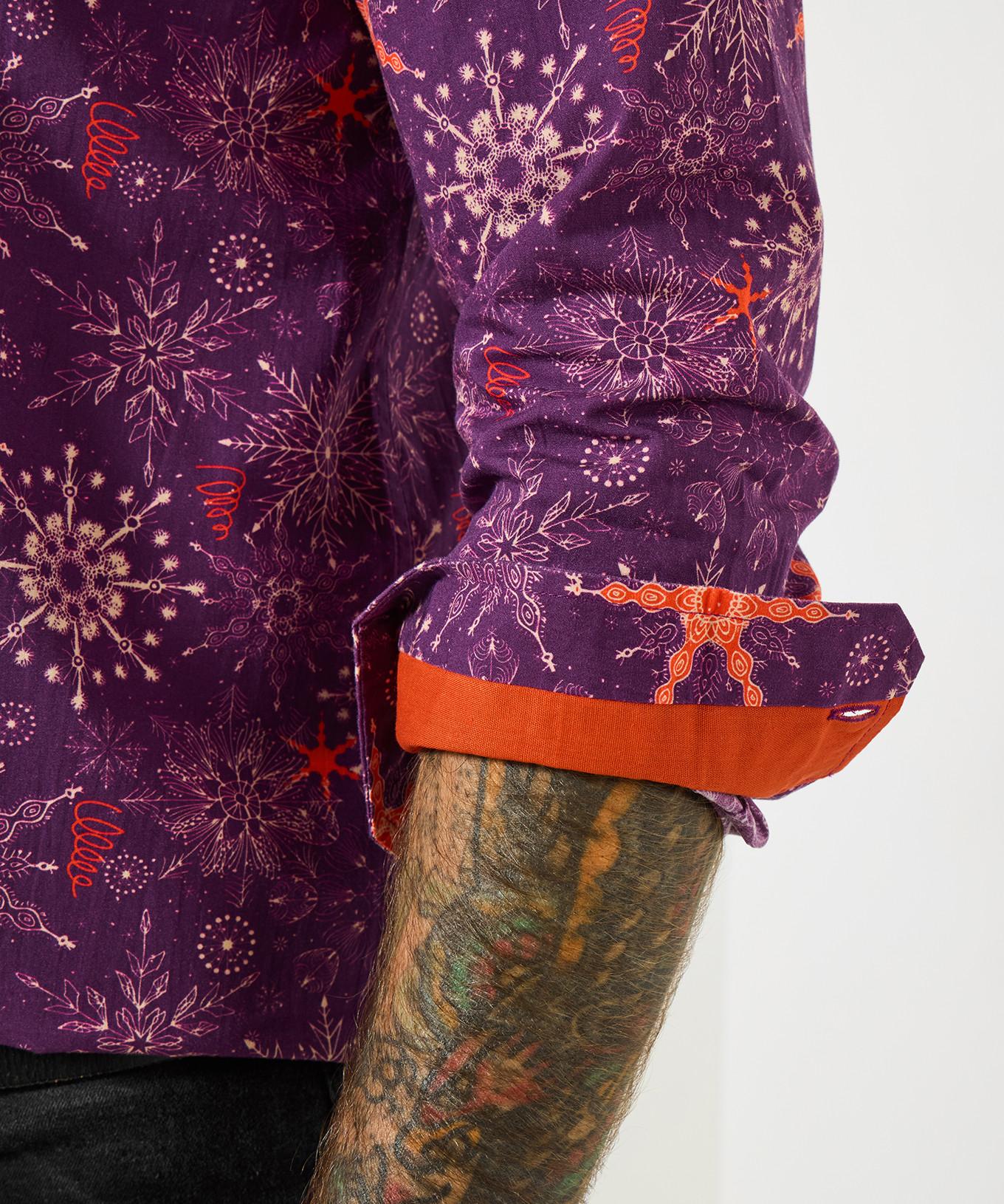 Joe Browns Hemd mit Schneeflockenmuster  