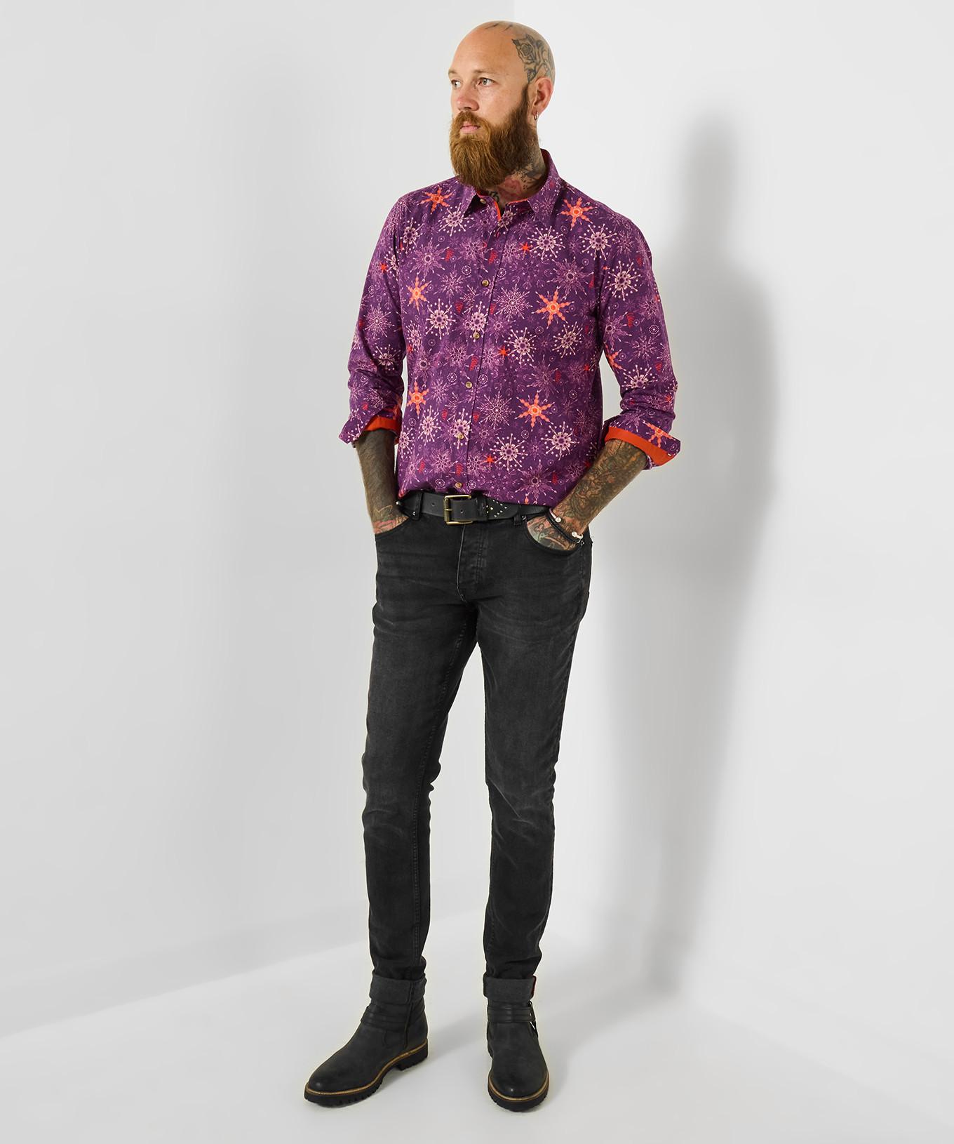 Joe Browns Hemd mit Schneeflockenmuster  