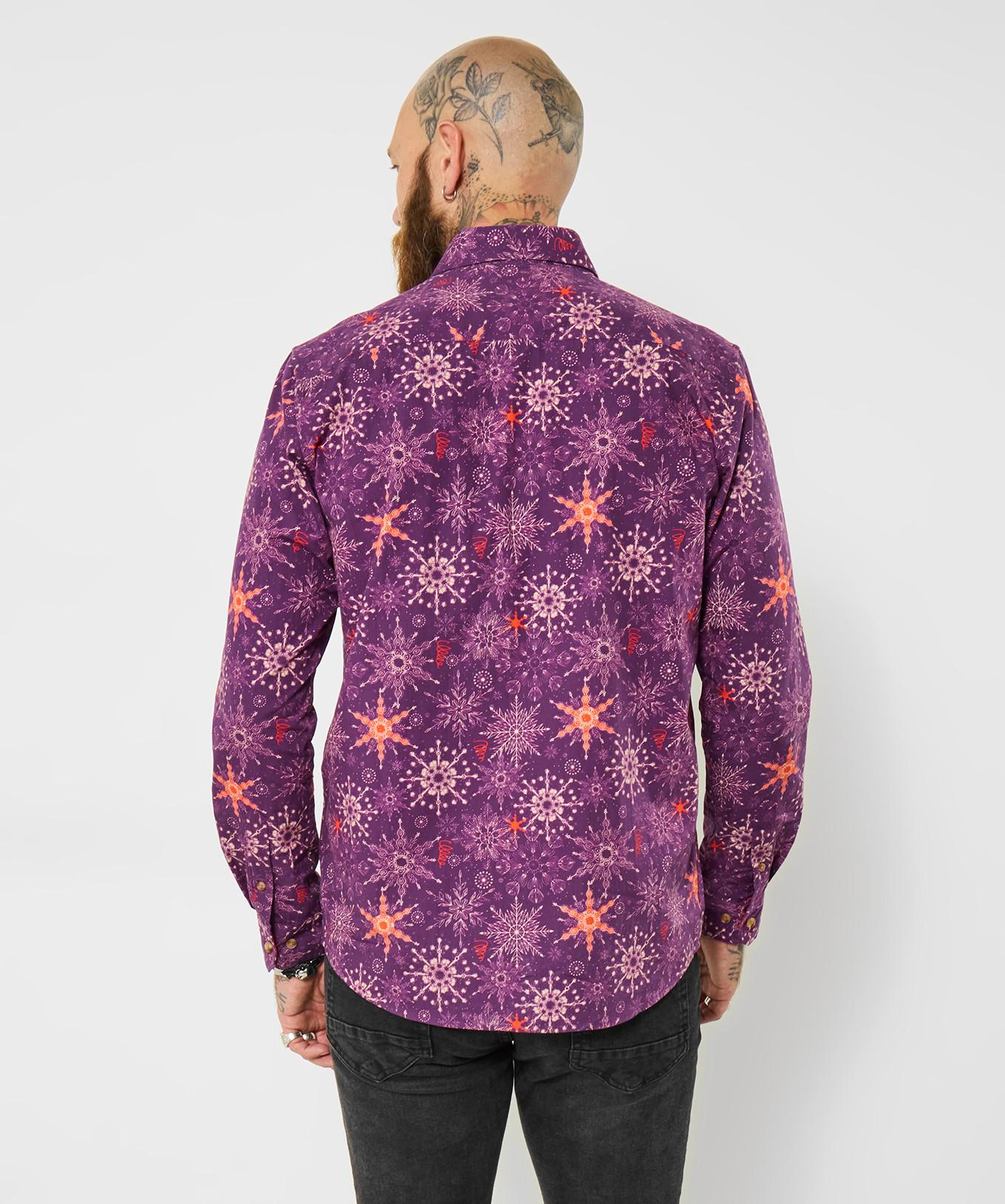 Joe Browns Hemd mit Schneeflockenmuster  