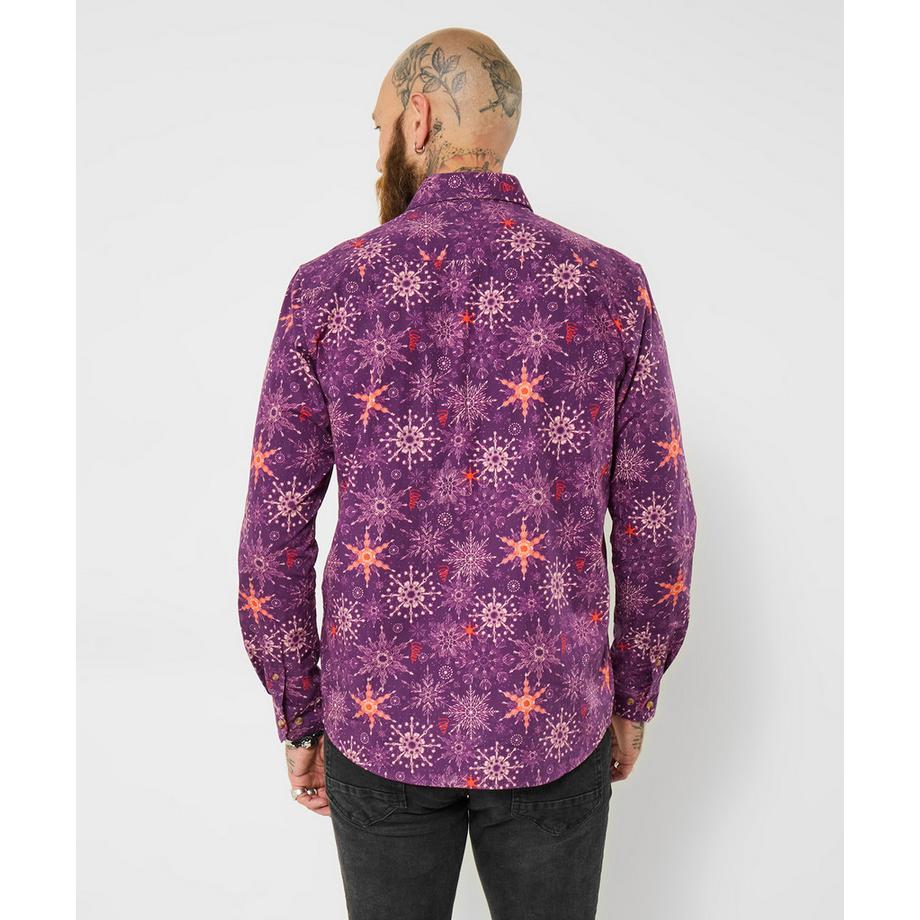 Joe Browns Schneeflockenmuster Langarmhemd  