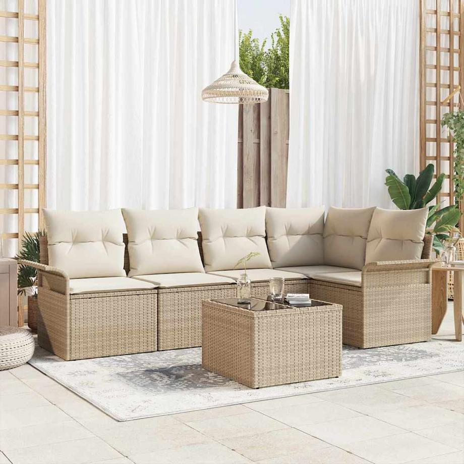 VidaXL Outdoor-sofagarnitur poly-rattan  