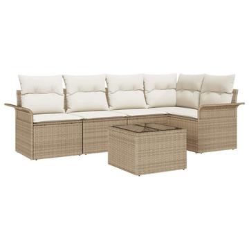 Outdoor-sofagarnitur poly-rattan