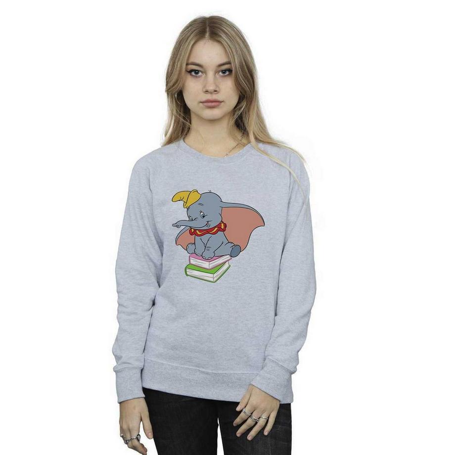 Disney Dumbo Sitting On Books Sweatshirt  