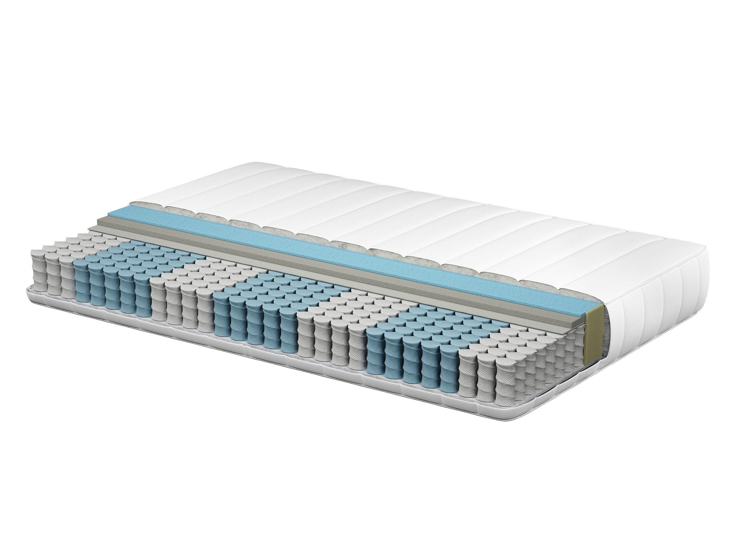 Beliani Matelas à ressorts ensachés en mousse à mémoire de forme en Ressorts ensachés FLUFFY - Dur  