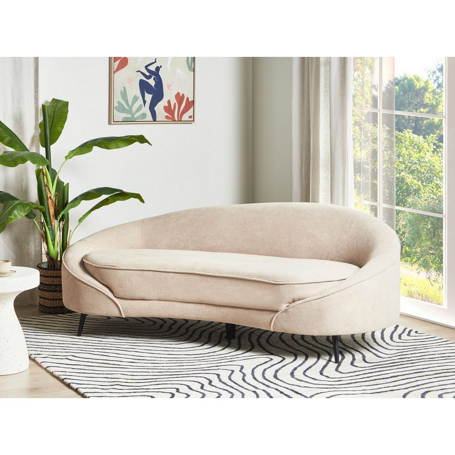 Beliani 3 Sitzer Sofa aus Bouclé Glamourös SAVAR  