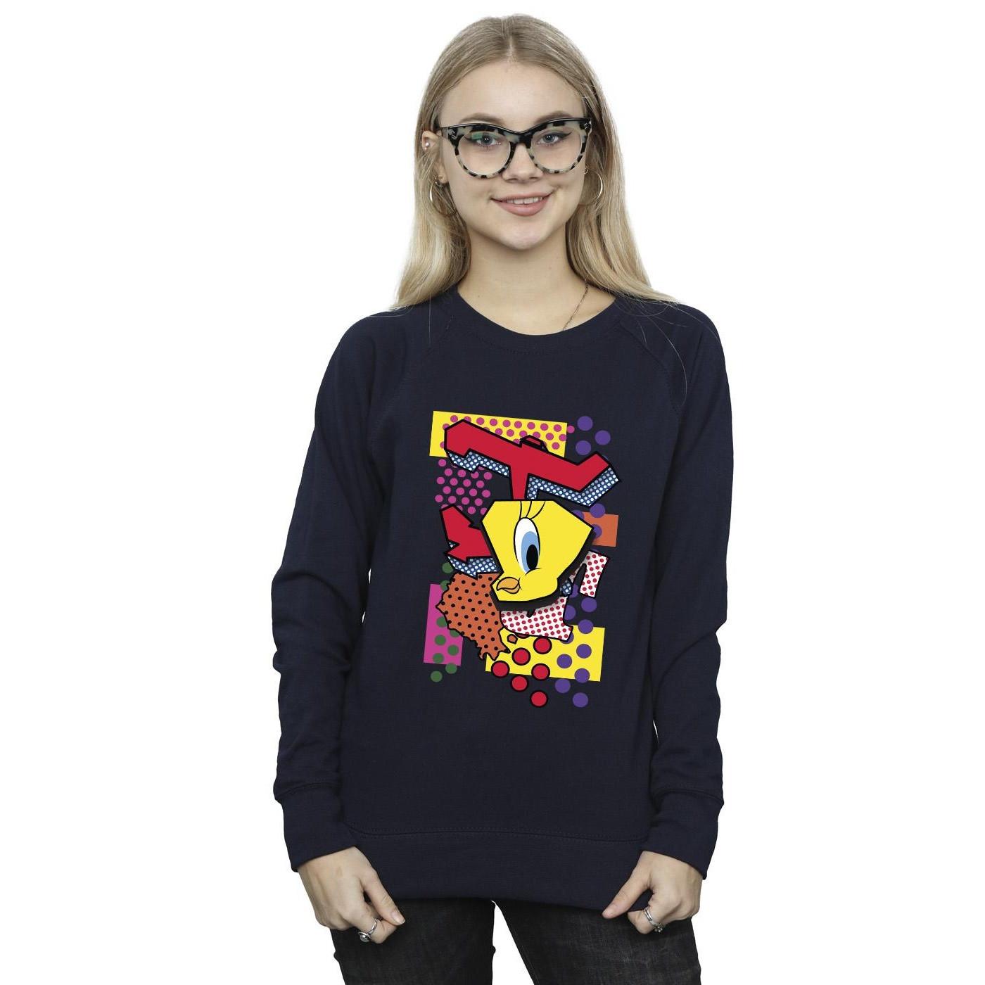 LOONEY TUNES Tweety Bird Felpa Astratta  