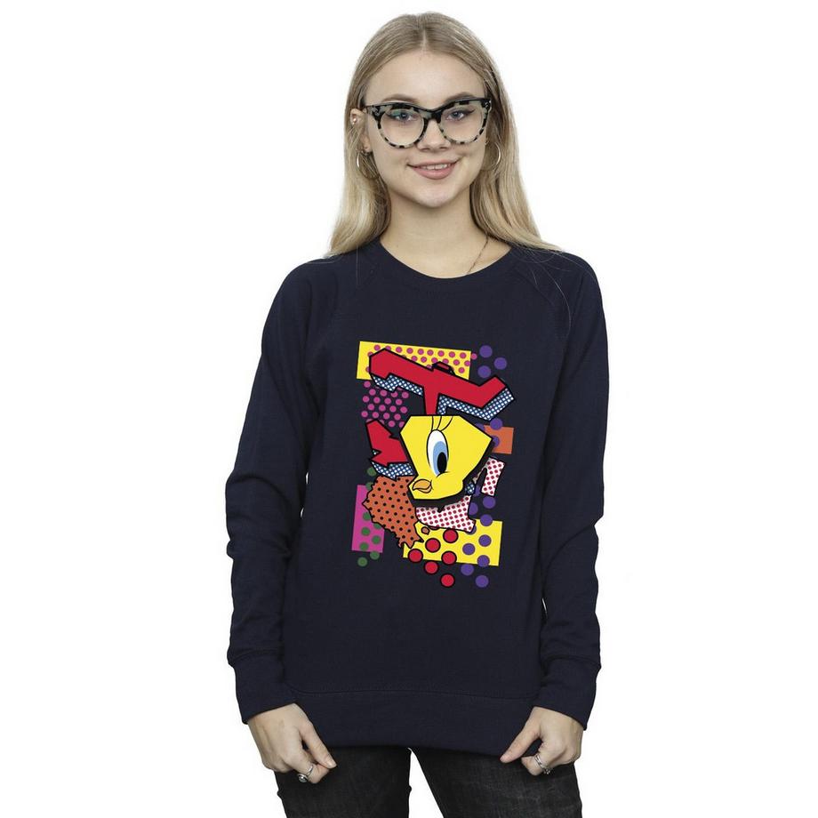 LOONEY TUNES Tweety Bird Sweatshirt Abstrait  