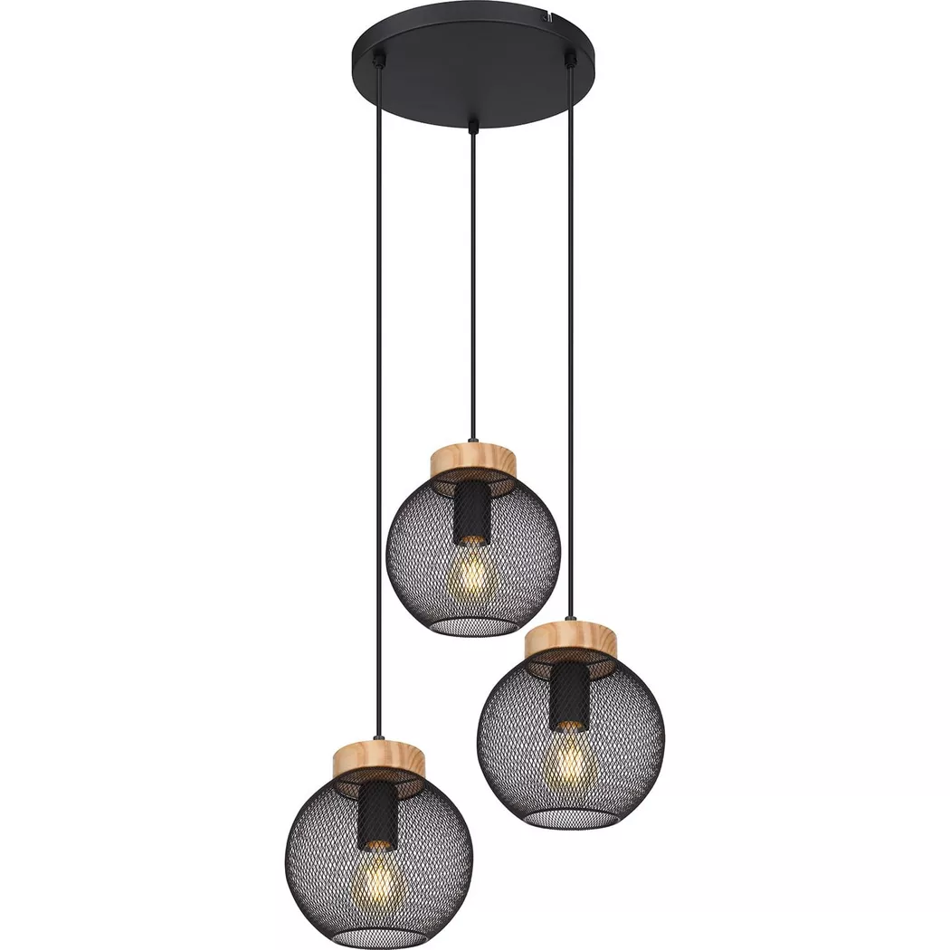 mutoni – Hängeleuchte Pablo Metall matt 3xE27, One Size, Multicolor