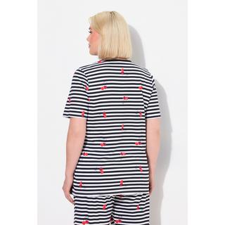 Ulla Popken Maglia pigiama Cuori Mezza Manica  