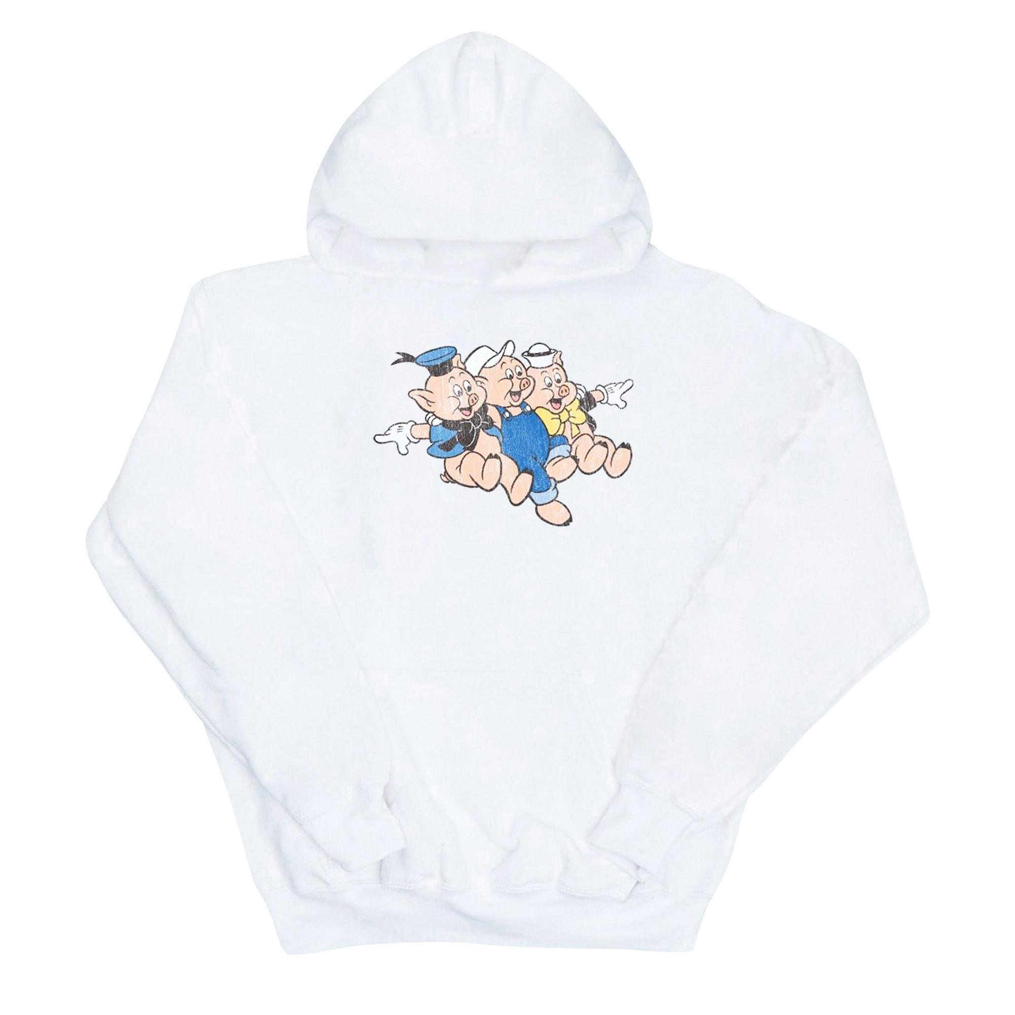Disney Drei kleine Schweinchen Grafikdruck Kapuzenpullover  