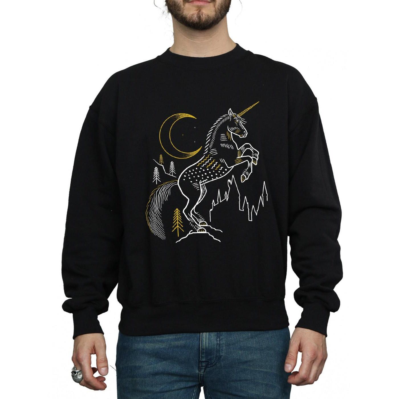 Harry Potter Einhorn Grafikdruck Sweatshirt  