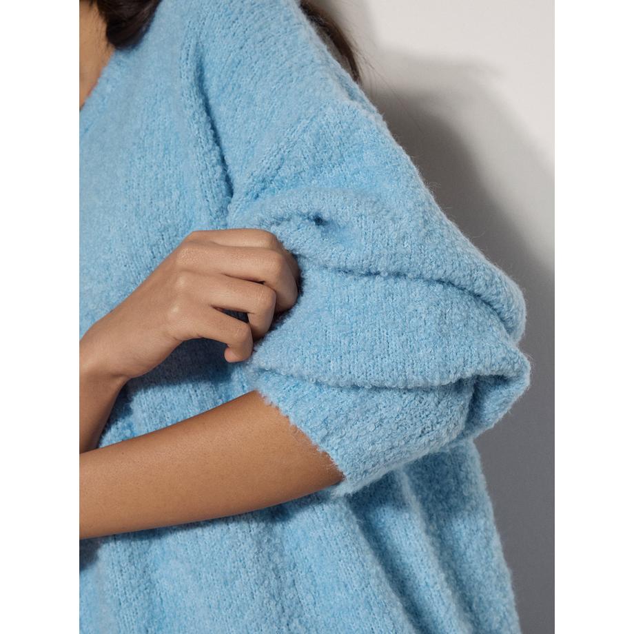 APRICOT Maglione lungo oversize in bouclé morbido  
