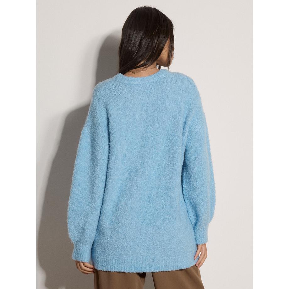 APRICOT Maglione lungo oversize in bouclé morbido  