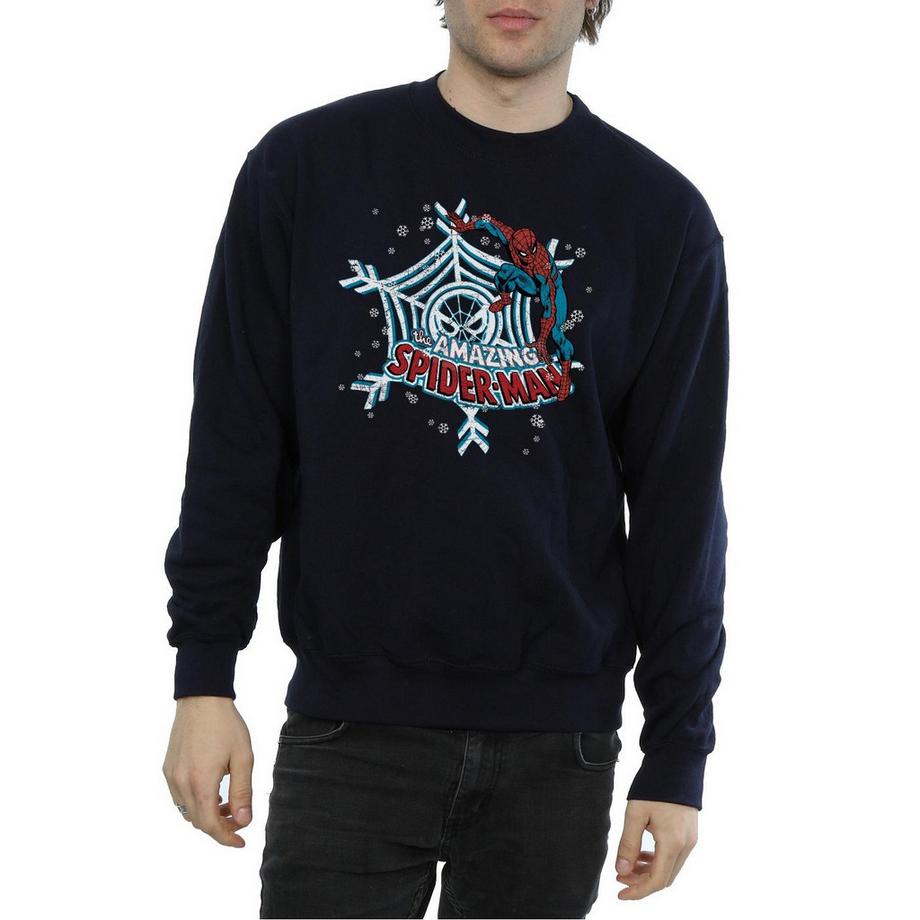 MARVEL Spider-Man Amazing Snowflake Sweatshirt Slim Fit  
