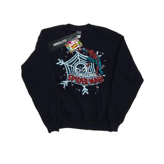 MARVEL Spider-Man Amazing Snowflake Felpa Slim Fit  