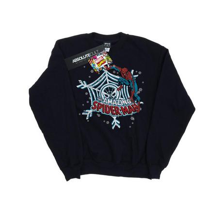 MARVEL Spider-Man Amazing Snowflake Felpa Slim Fit  